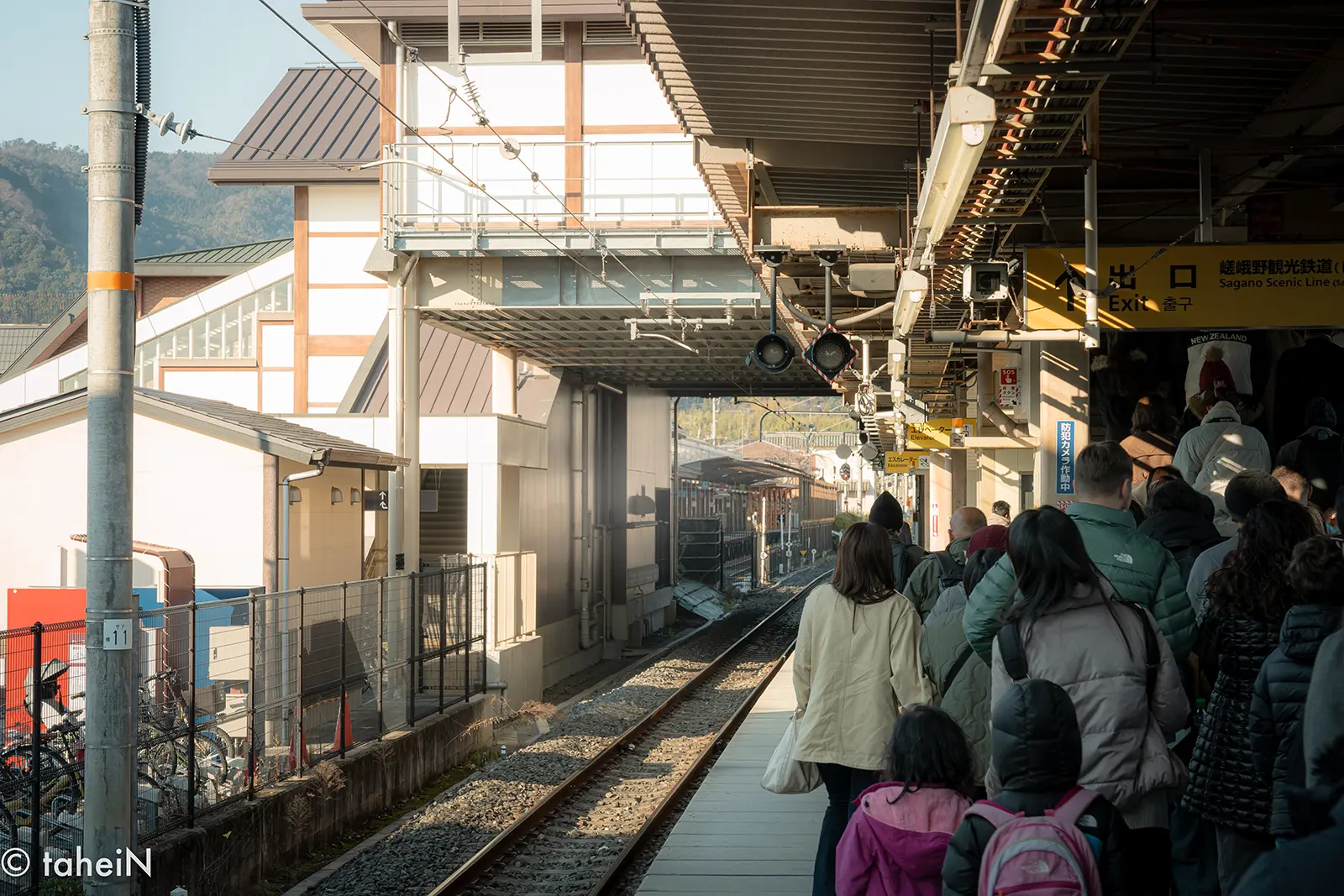 2025/12/29 朝の嵯峨嵐山駅